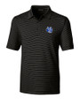 Air Force Falcons College Vault Cutter & Buck Forge Pencil Stripe Stretch Mens Polo Black Mannequin