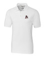 Arkansas Razorbacks College Vault Cutter & Buck Advantage Eco Tri-Blend Pique Mens Polo White Mannequin