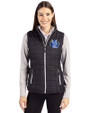 Air Force Falcons College Vault Cutter & Buck Rainier PrimaLoft® Womens Eco Insulated Full Zip Puffer Vest Black Front