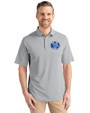 Air Force Falcons College Vault Cutter & Buck Virtue Eco Pique Recycled Mens Polo Polished Medium Gray Front