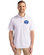 Air Force Falcons College Vault Cutter & Buck Virtue Eco Pique Recycled Mens Polo White Front