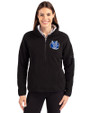 Air Force Falcons College Vault Cutter & Buck Cascade Eco Fleece Womens Pullover Jacket Black Front