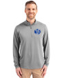 Air Force Falcons College Vault Cutter & Buck Virtue Eco Pique Recycled Quarter Zip Mens Pullover Polished Medium Gray Front