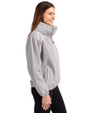 Baylor Bears Cutter & Buck Charter Eco Recycled Womens Full-Zip Jacket Polished Medium Gray Side