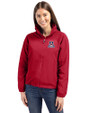 Arizona Wildcats Cutter & Buck Charter Eco Recycled Womens Full-Zip Jacket Cardinal Red Front