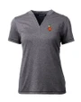 UCF Knights College Vault Cutter & Buck Forge Eco Heathered Stretch Womens Blade Top Charcoal Heather Mannequin