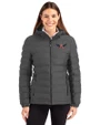 Auburn Tigers College Vault Cutter & Buck Mission Ridge Repreve® Eco Insulated Womens Puffer Jacket Elemental Grey Front