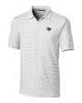 Cincinnati Bearcats College Vault Cutter & Buck Forge Pencil Stripe Stretch Mens Polo White Mannequin
