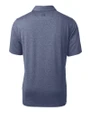 Auburn Tigers College Vault Cutter & Buck Forge Heathered Stretch Mens Polo Indigo Heather Mannequin Back