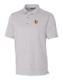 Baylor Sailor Bear College Vault Cutter & Buck Forge Heathered Stretch Mens Polo Polished Heather Mannequin