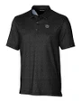 Cincinnati Bearcats College Vault Cutter & Buck Pike Micro Floral Print Stretch Mens Polo Black Mannequin
