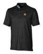 Baylor Sailor Bear College Vault Cutter & Buck Pike Micro Floral Print Stretch Mens Polo Black Mannequin