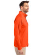 Auburn Tigers College Vault Cutter & Buck Adapt Eco Knit Stretch Recycled Mens Quarter Zip Pullover College Orange Side