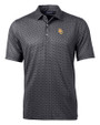 Baylor Bears Cutter & Buck Pike Banner Print Stretch Mens Polo Black Mannequin