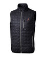 Auburn Tigers College Vault Cutter & Buck Rainier PrimaLoft® Mens Eco Insulated Full Zip Puffer Vest Dark Navy/Silver Mannequin