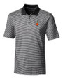 UCF Knights College Vault Cutter & Buck Forge Tonal Stripe Stretch Mens Big and Tall Polo Black Mannequin