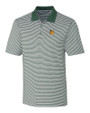 Baylor Sailor Bear College Vault Cutter & Buck Forge Tonal Stripe Stretch Mens Big and Tall Polo Hunter Green Mannequin