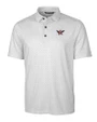 Auburn Tigers College Vault Cutter & Buck Pike Double Dot Print Stretch Mens Big and Tall Polo Charcoal Mannequin