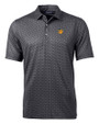 Baylor Sailor Bear College Vault Cutter & Buck Pike Banner Print Stretch Mens Big & Tall Polo Black Mannequin