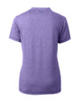 East Carolina Pirates Cutter & Buck Forge Eco Heathered Stretch Womens Blade Top College Purple Heather Mannequin Back