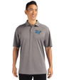 Middle Tennessee Blue Raiders Cutter & Buck Genre Textured Solid Mens Polo Elemental Grey Front