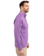 TCU Horned Frogs Cutter & Buck Adapt Eco Knit Heather Mens Quarter Zip Pullover College Purple Heather Side