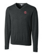 Gonzaga Bulldogs College Vault Cutter & Buck Lakemont Tri-Blend Mens V-Neck Pullover Sweater Charcoal Heather Mannequin