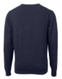 Virginia Hoos College Vault Cutter & Buck Lakemont Tri-Blend Mens V-Neck Pullover Sweater Liberty Navy Mannequin Back