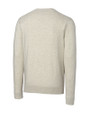 Virginia Hoos College Vault Cutter & Buck Lakemont Tri-Blend Mens V-Neck Pullover Sweater Oatmeal Heather Mannequin Back