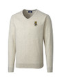 Wichita State Shockers College Vault Cutter & Buck Lakemont Tri-Blend Mens V-Neck Pullover Sweater Oatmeal Heather Mannequin