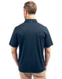 Utah State Aggies College Vault Cutter & Buck Virtue Eco Pique Recycled Mens Big and Tall Polo Navy Blue Back