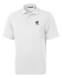 Louisville Cardinals College Vault Cutter & Buck Virtue Eco Pique Recycled Mens Big and Tall Polo White Mannequin