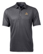 LSU Tigers Cutter & Buck Pike Banner Print Stretch Mens Polo Black Mannequin