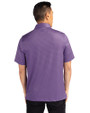Northwestern Wildcats College Vault Cutter & Buck Pike Banner Print Stretch Mens Polo College Purple Back