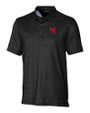 Western Kentucky Hilltoppers College Vault Cutter & Buck Pike Micro Floral Print Stretch Mens Polo Black Mannequin