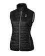 Michigan State Spartans College Vault Cutter & Buck Rainier PrimaLoft® Womens Eco Insulated Full Zip Puffer Vest Black Mannequin