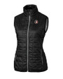 Florida State Seminoles College Vault Cutter & Buck Rainier PrimaLoft® Womens Eco Insulated Full Zip Puffer Vest Black Mannequin