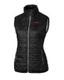 Texas Tech Red Raiders College Vault Cutter & Buck Rainier PrimaLoft® Womens Eco Insulated Full Zip Puffer Vest Black Mannequin