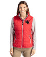 Western Kentucky Hilltoppers College Vault Cutter & Buck Rainier PrimaLoft® Womens Eco Insulated Full Zip Puffer Vest Red Front
