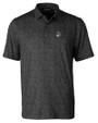 Michigan State Spartans College Vault Cutter & Buck Pike Constellation Print Stretch Mens Polo Black Mannequin
