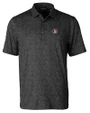 Florida State Seminoles College Vault Cutter & Buck Pike Constellation Print Stretch Mens Polo Black Mannequin