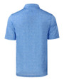 Ole Miss Rebels College Vault Cutter & Buck Pike Constellation Print Stretch Mens Polo Atlas Light Blue Mannequin Back