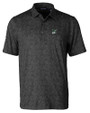 Portland State Vikings College Vault Cutter & Buck Pike Constellation Print Stretch Mens Polo Black Mannequin