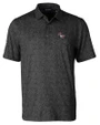 NC State Wolfpack College Vault Cutter & Buck Pike Constellation Print Stretch Mens Polo Black Mannequin