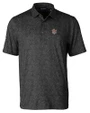 LSU Tigers College Vault Cutter & Buck Pike Constellation Print Stretch Mens Polo Black Mannequin