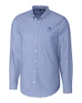 Fresno State Bulldogs College Vault Cutter & Buck Stretch Oxford Mens Long Sleeve Dress Shirt French Blue Mannequin