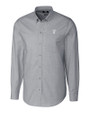 Villanova Wildcats College Vault Cutter & Buck Stretch Oxford Mens Long Sleeve Dress Shirt Charcoal Mannequin