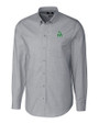 Marshall Thundering Herd College Vault Cutter & Buck Stretch Oxford Mens Long Sleeve Dress Shirt Charcoal Mannequin