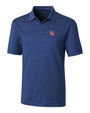 Ole Miss Rebels College Vault Cutter & Buck Forge Pencil Stripe Stretch Mens Big and Tall Polo TBL_MANN_HG 1