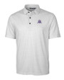 Northwestern Wildcats College Vault Cutter & Buck Pike Double Dot Print Stretch Mens Polo Charcoal Mannequin